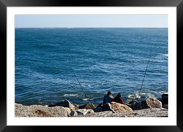 Fisherman love Framed Mounted Print by Luis Lajas