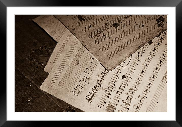 Music sheet Framed Mounted Print by Luis Lajas