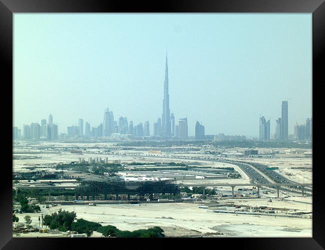 The Burj Dubai Framed Print by George Thurgood Howland