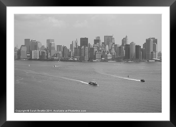 New York Framed Mounted Print by Sarah Beattie