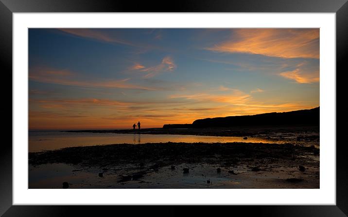 Sunset Stroll Framed Mounted Print by James Battersby
