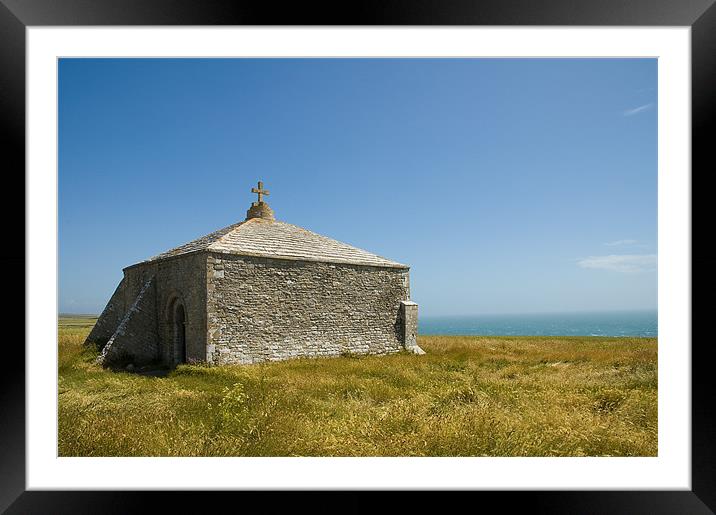 St. Aldhelm's Chapel  Framed Mounted Print by James Battersby