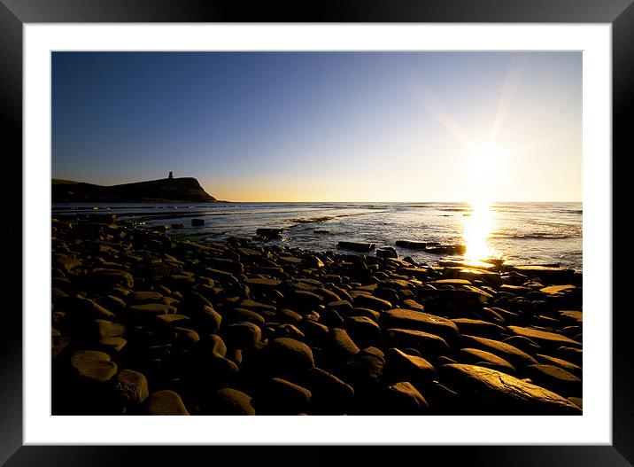 Rocks at Kimmeridge Bay Framed Mounted Print by James Battersby