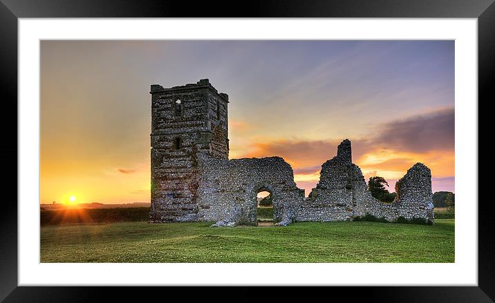 Knowlton Church Framed Mounted Print by James Battersby
