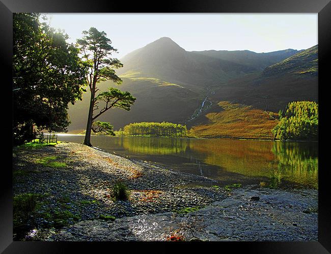 Buttermere and High Crag. Framed Print by Kleve 