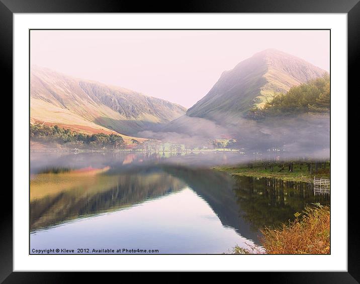 Buttermere and Fleetwith Framed Mounted Print by Kleve 