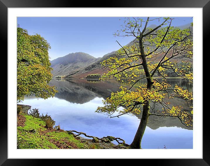 Buttermere,Cumbria Framed Mounted Print by Kleve 