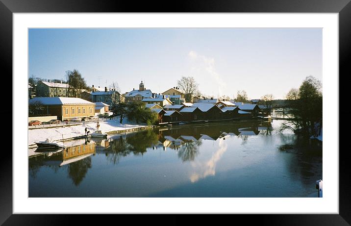 Old town, Porvoo Framed Mounted Print by John Whitesmith