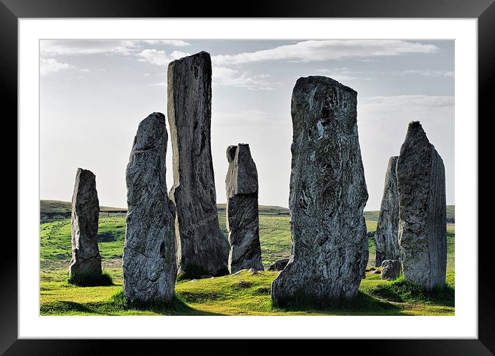 The Silent Witnesses of Callanish Framed Mounted Print by Jacqi Elmslie