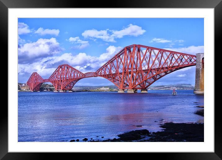 The Forth Railway Bridge Framed Mounted Print by Jacqi Elmslie