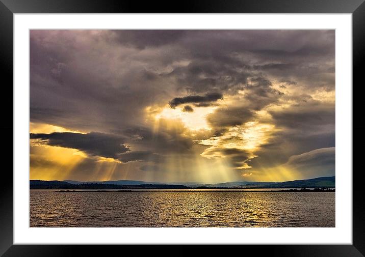 Beauly Firth Lightshow Framed Mounted Print by Jacqi Elmslie