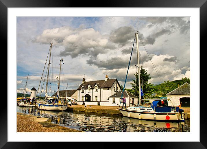Caledonian Canal at Corpach Framed Mounted Print by Jacqi Elmslie