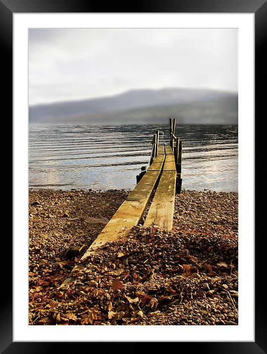 Walk the Planks Framed Mounted Print by Jacqi Elmslie
