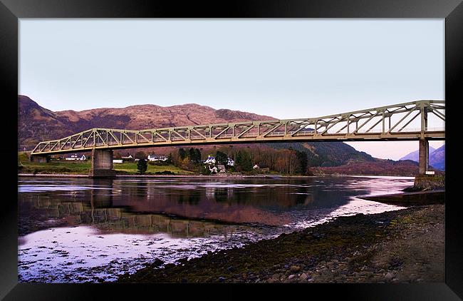 Ballachulish Bridge at Twilight Framed Print by Jacqi Elmslie