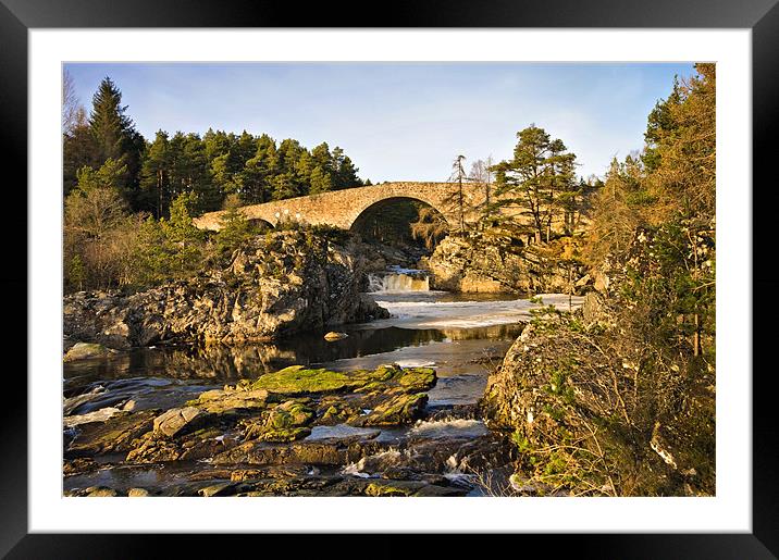 Bridge Over the Black Water Framed Mounted Print by Jacqi Elmslie