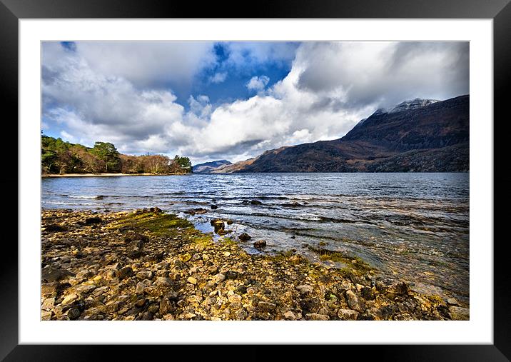 Loch Maree Framed Mounted Print by Jacqi Elmslie