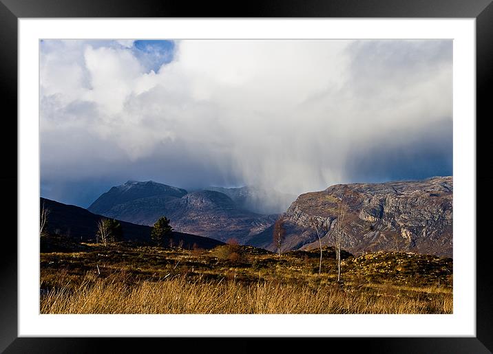 Snowstorm on Slioch Framed Mounted Print by Jacqi Elmslie