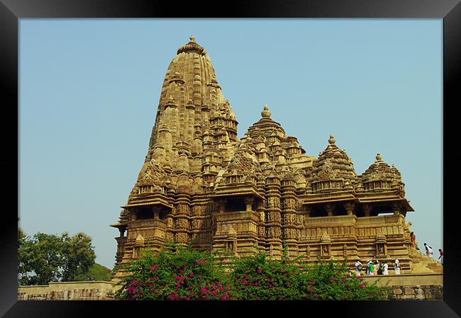 Khajuraho Temples India Framed Print by Jacqi Elmslie