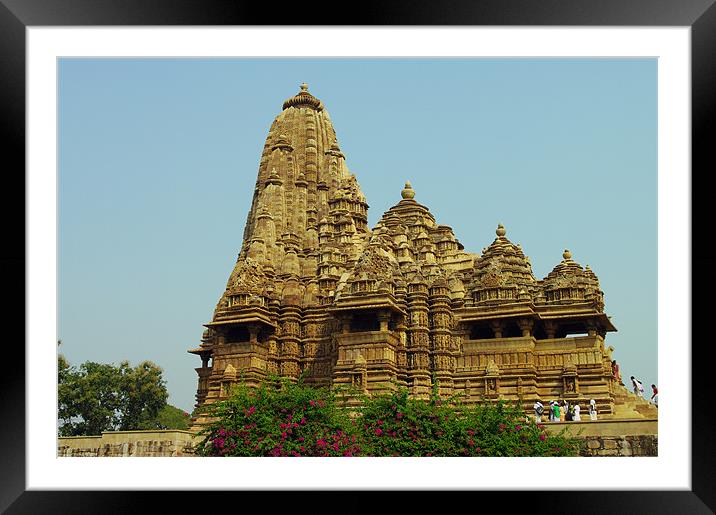 Khajuraho Temples India Framed Mounted Print by Jacqi Elmslie