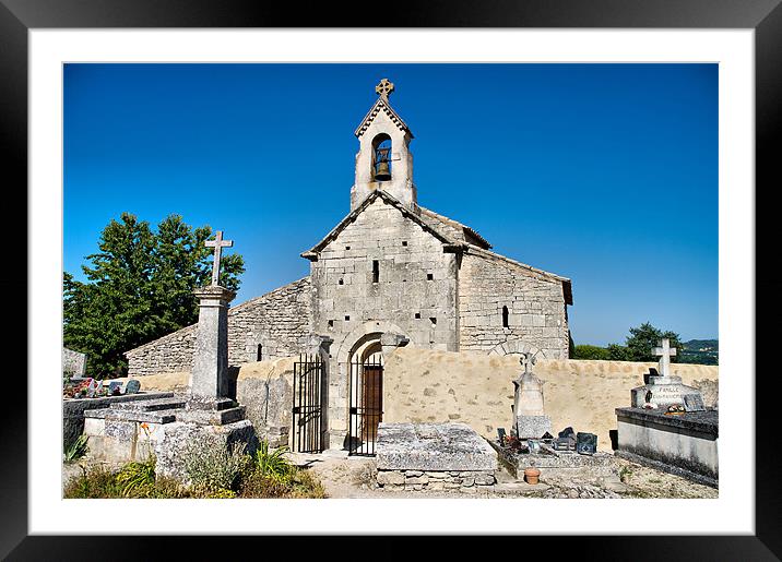 St Pantaleon Church, Provence, France Framed Mounted Print by Jacqi Elmslie