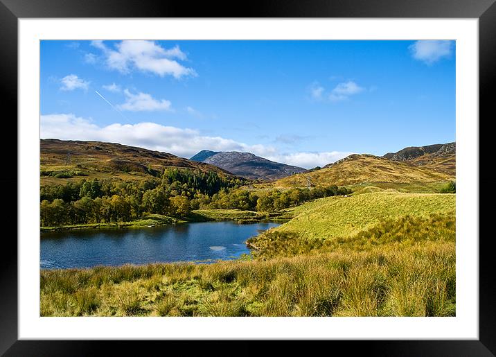 Loch Kinardochy and Schiehallion Framed Mounted Print by Jacqi Elmslie