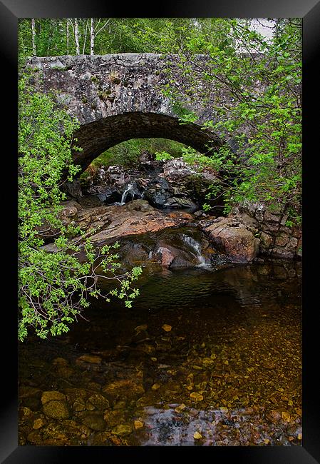 Stone Bridge near Loch Garry Framed Print by Jacqi Elmslie