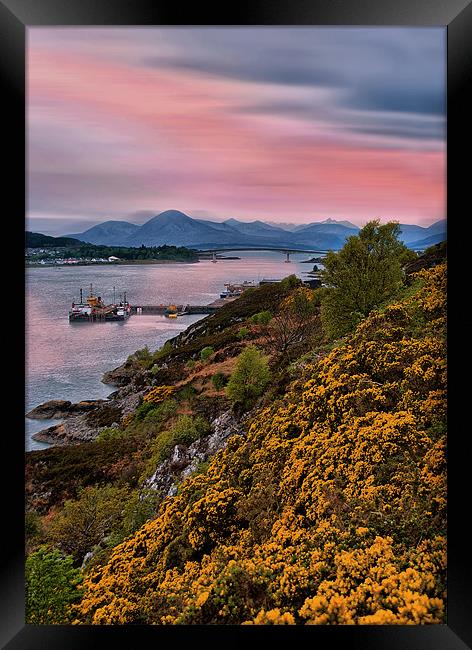 Sunset on the Isle of Skye Framed Print by Jacqi Elmslie