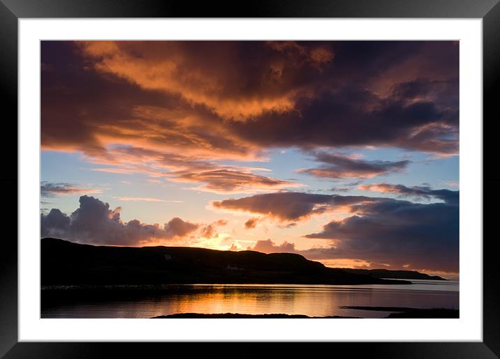 Isle of Skye Sunset Framed Mounted Print by Jacqi Elmslie