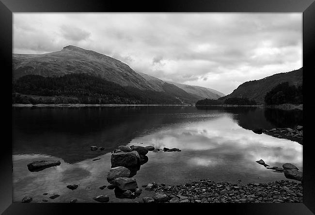 A Dull Day by Thirlmere Framed Print by Jacqi Elmslie