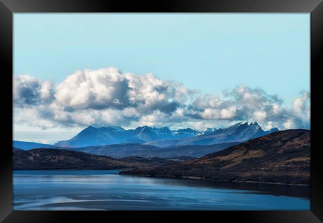 Cuillins View Framed Print by Jacqi Elmslie