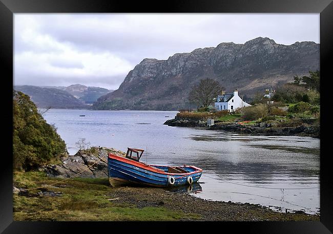 Boat at Plockton Scotland Framed Print by Jacqi Elmslie