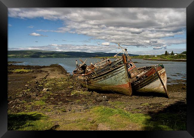 Old Boats Salen, Isle of Mull Framed Print by Jacqi Elmslie