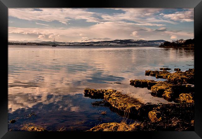 Beauly Firth Winter Afternoon Framed Print by Jacqi Elmslie