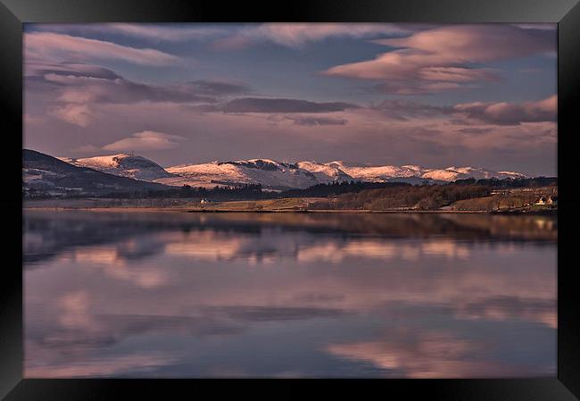 Sundown on the Beauly Firth Framed Print by Jacqi Elmslie