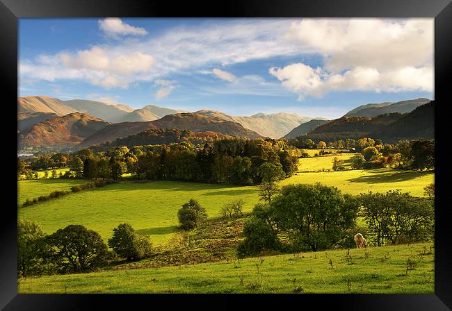 Patterdale View Autumn  Framed Print by Jacqi Elmslie