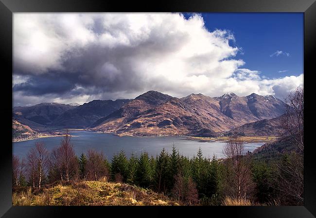 Storm Approaching the Five Sisters  Framed Print by Jacqi Elmslie