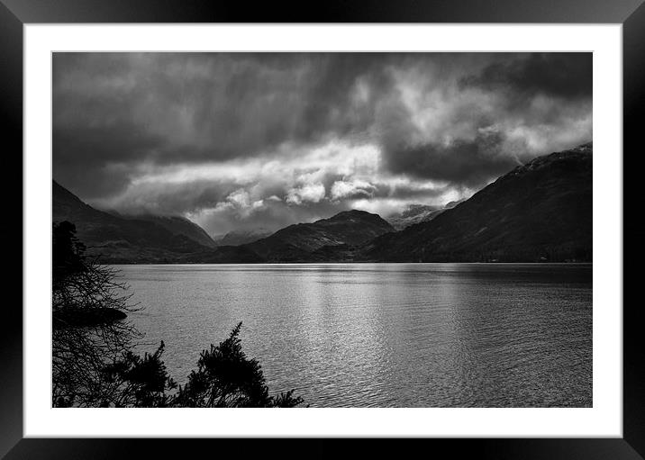  Stormy March day by Loch Duich, Scotland Framed Mounted Print by Jacqi Elmslie
