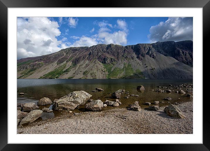 Wasdale Screes Lake District Framed Mounted Print by Jacqi Elmslie