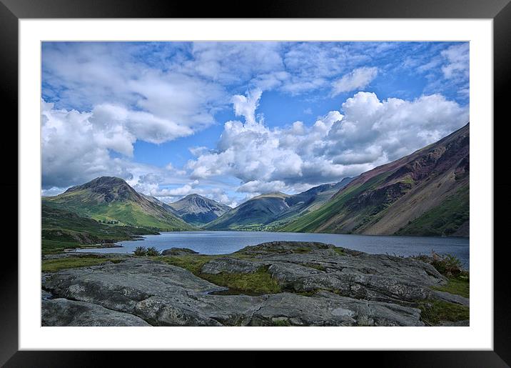 Wastwater Lake District Framed Mounted Print by Jacqi Elmslie
