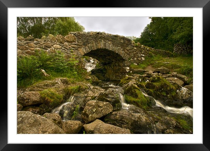 Ashness Bridge Closeup Framed Mounted Print by Jacqi Elmslie