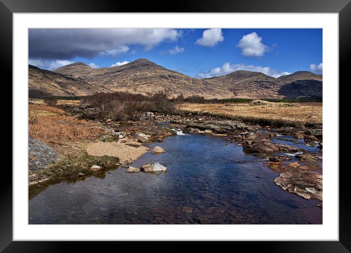 River in Glen More, Isle of Mull Framed Mounted Print by Jacqi Elmslie