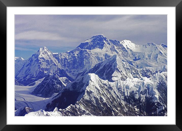 Mount Everest - The Roof of The World Framed Mounted Print by Jacqi Elmslie