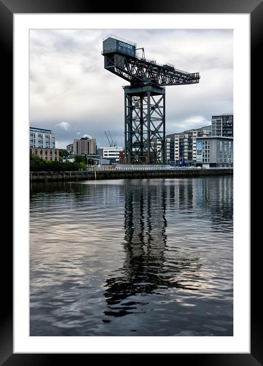  Finnieston Crane Glasgow Clydeside Framed Mounted Print by Jacqi Elmslie