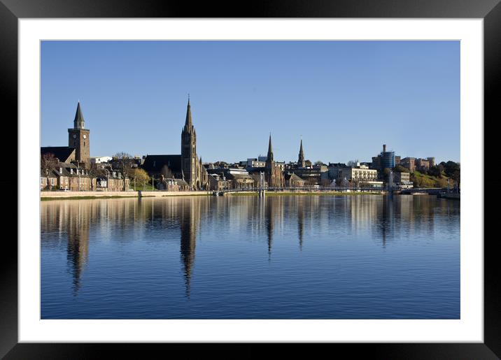 River Ness in Inverness Scotland Framed Mounted Print by Jacqi Elmslie