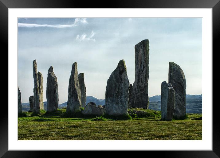 Callanish Stone Circle Framed Mounted Print by Jacqi Elmslie