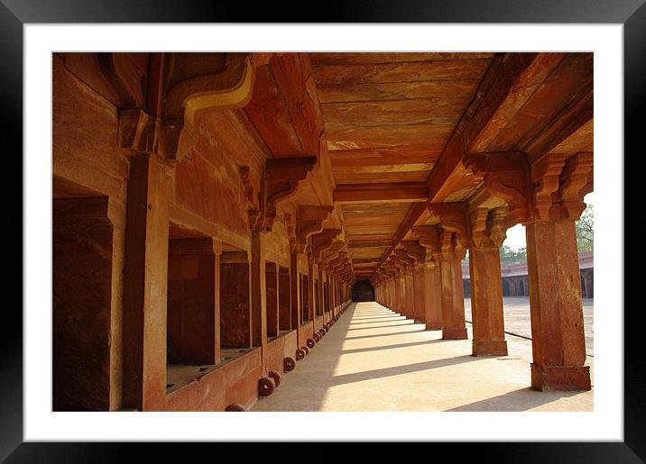 Fatehpur Sikri Stables Framed Mounted Print by Jacqi Elmslie