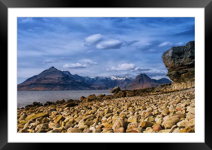 Elgol View to the Black Cuillin Framed Mounted Print by Jacqi Elmslie