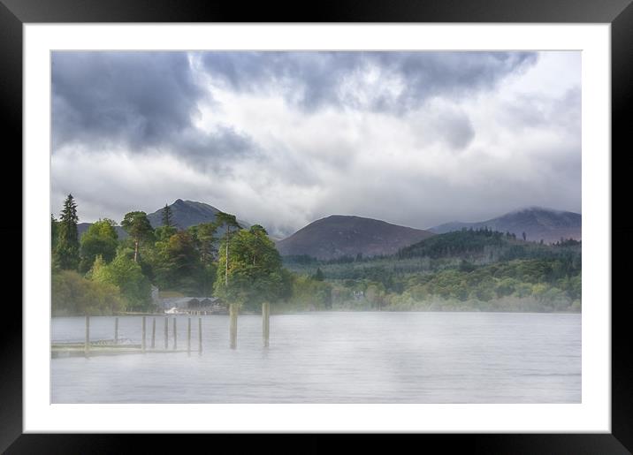 Mist Clearing from Derwentwater Framed Mounted Print by Jacqi Elmslie