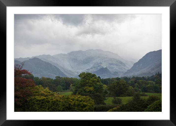 Lake District Fells from Applethwaite Framed Mounted Print by Jacqi Elmslie
