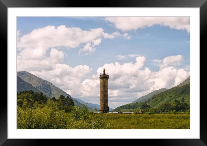 The Glenfinnan Monument Framed Mounted Print by Jacqi Elmslie